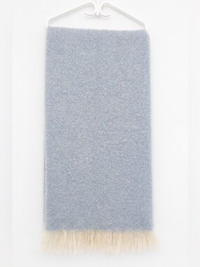 St Alban Pure Mohair Baby Blue Throw Blanket  6x4 Feet